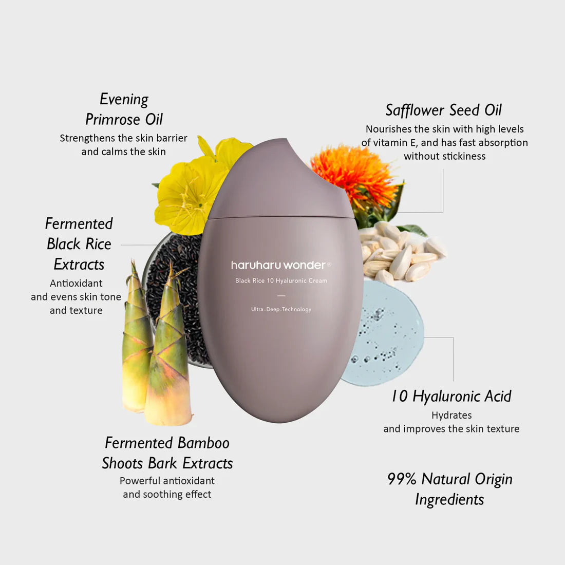 Haruharu wonder Black Rice 10 Hyaluronic Cream 50m