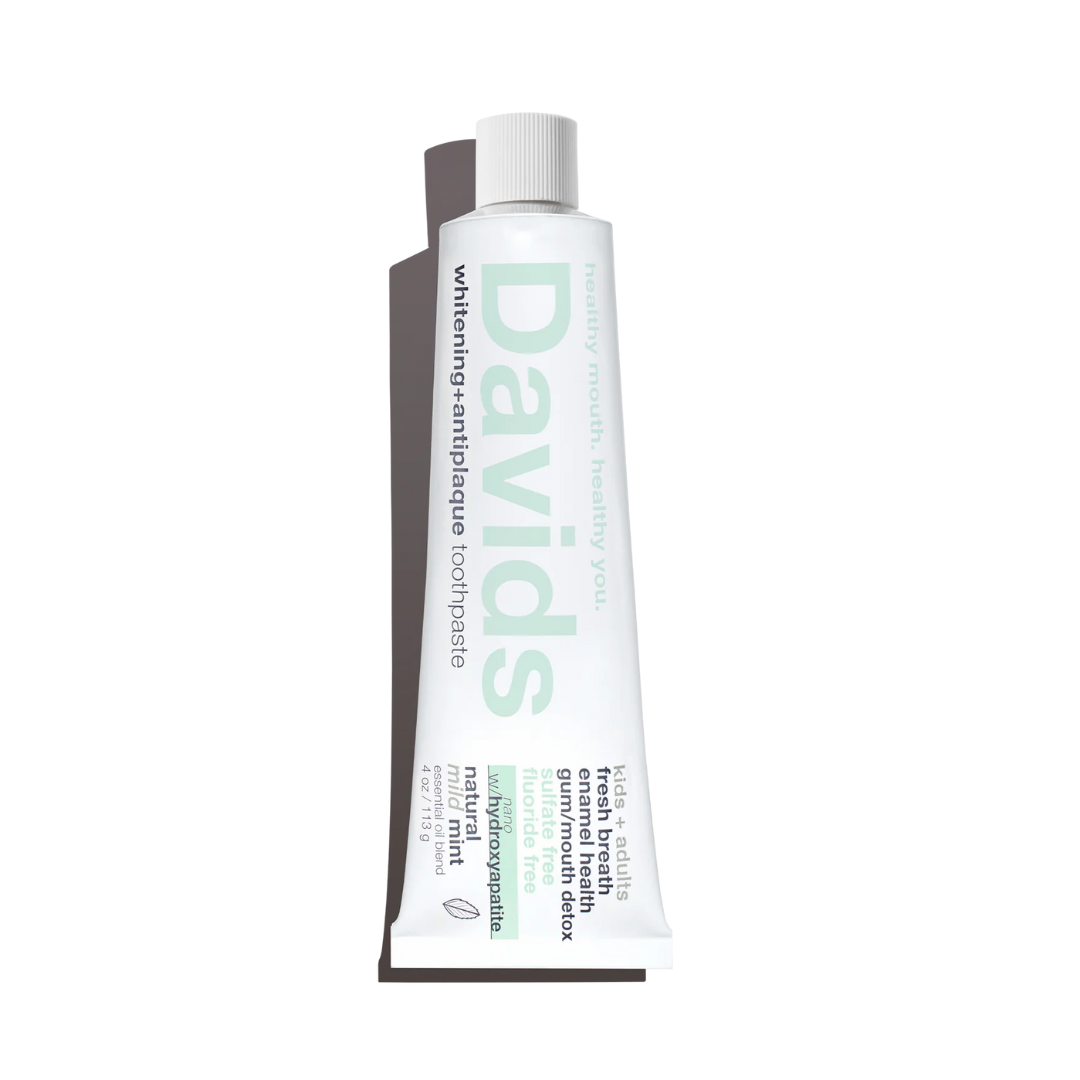Davids Nano-Hydroxyapatite Toothpaste (Kids + Adults / mild mint / 4oz)