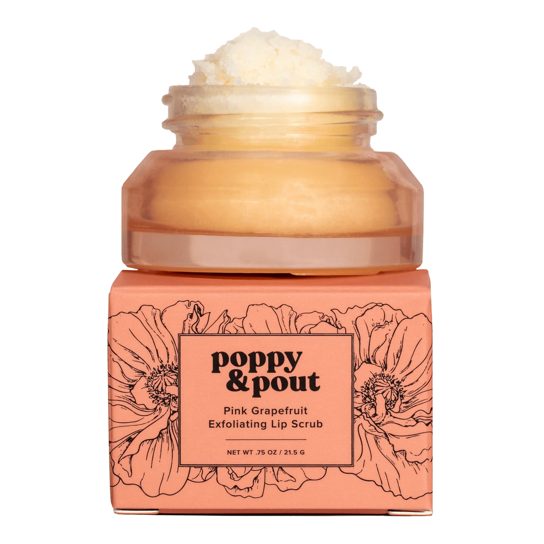 Poppy & Pout Lip Scrub - Pink Grapefruit