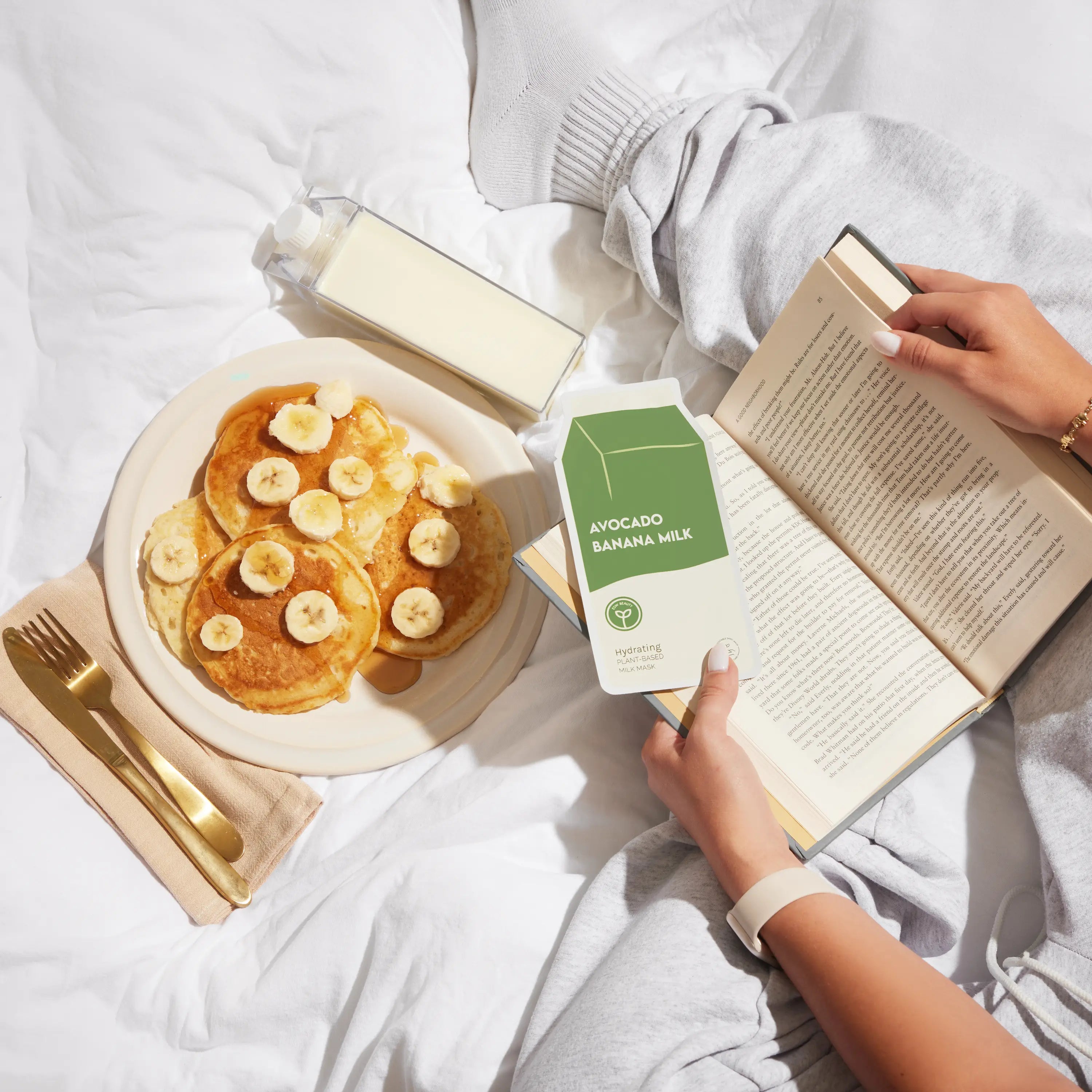 ESW Beauty Avocado Banana Milk Hydrating Plant-Based Milk Sheet Mask