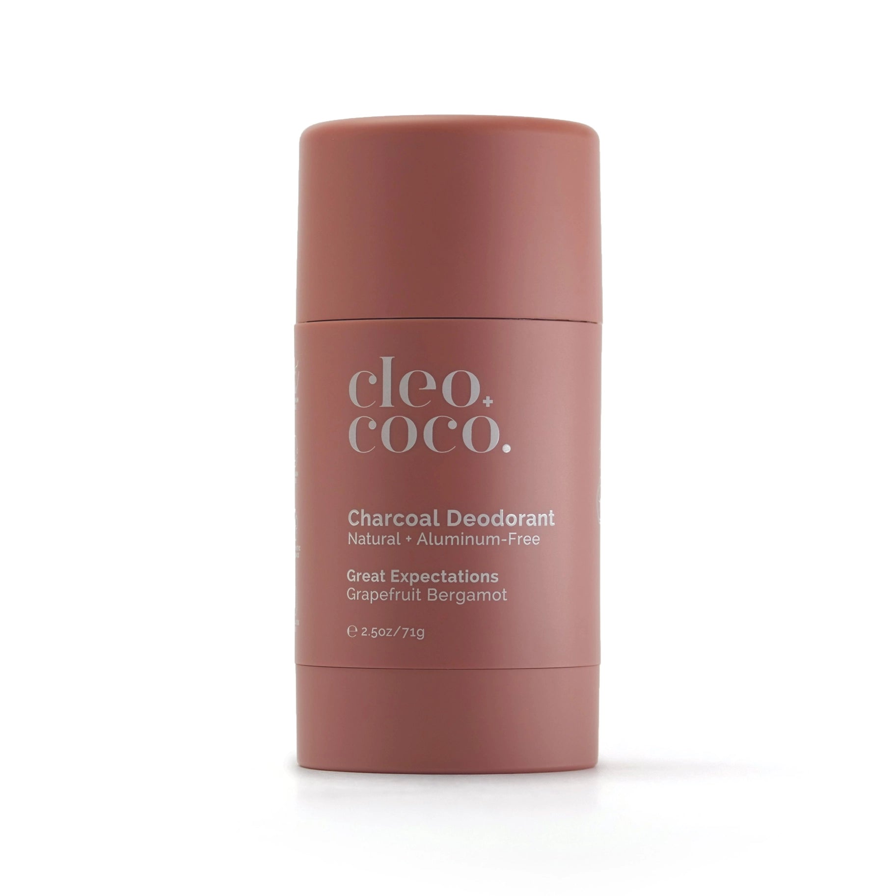 Cleo+Coco Charcoal Deodorant - Great Expectations, Grapefruit Bergamot