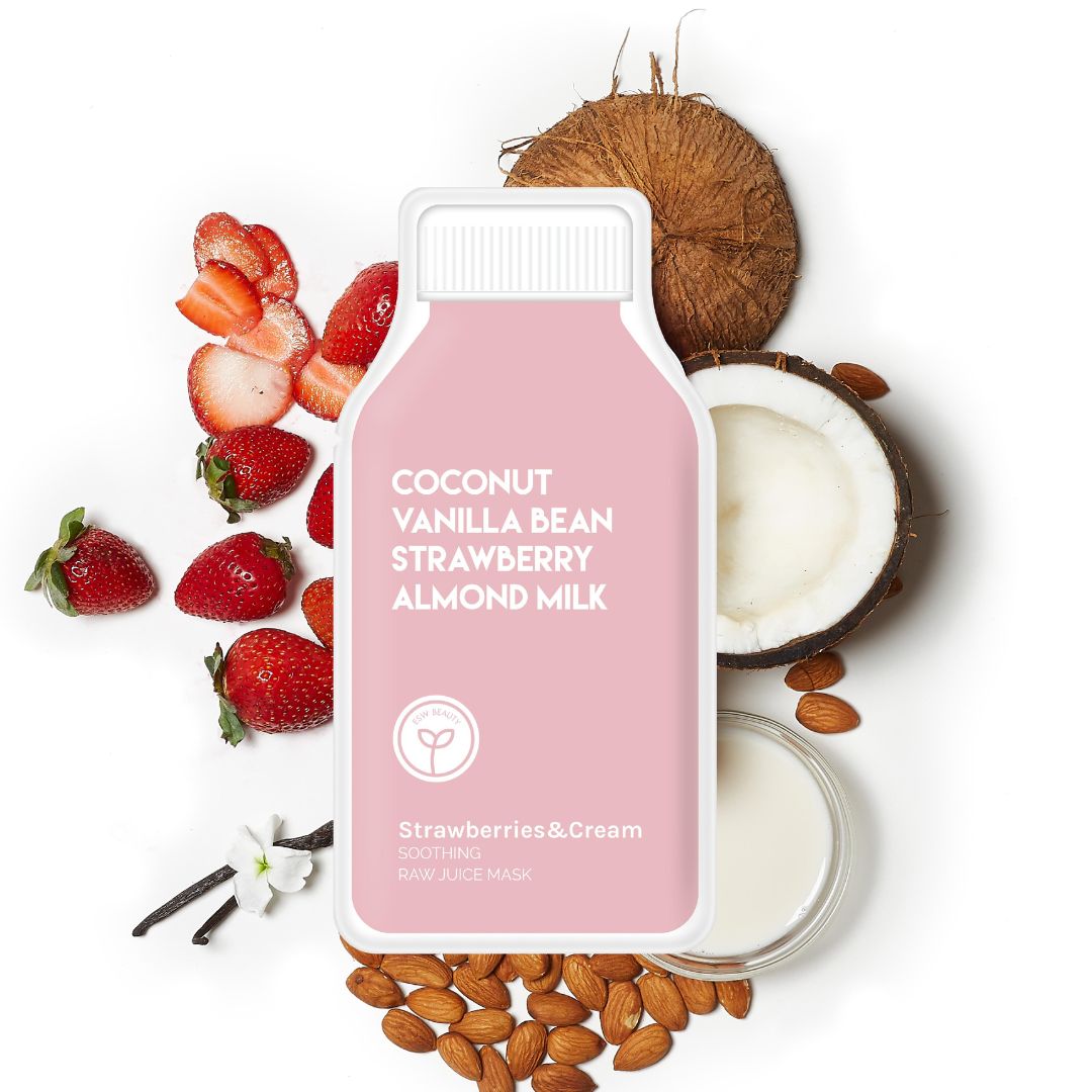 ESW Beauty Strawberries and Cream Soothing Raw Juice Sheet Mask