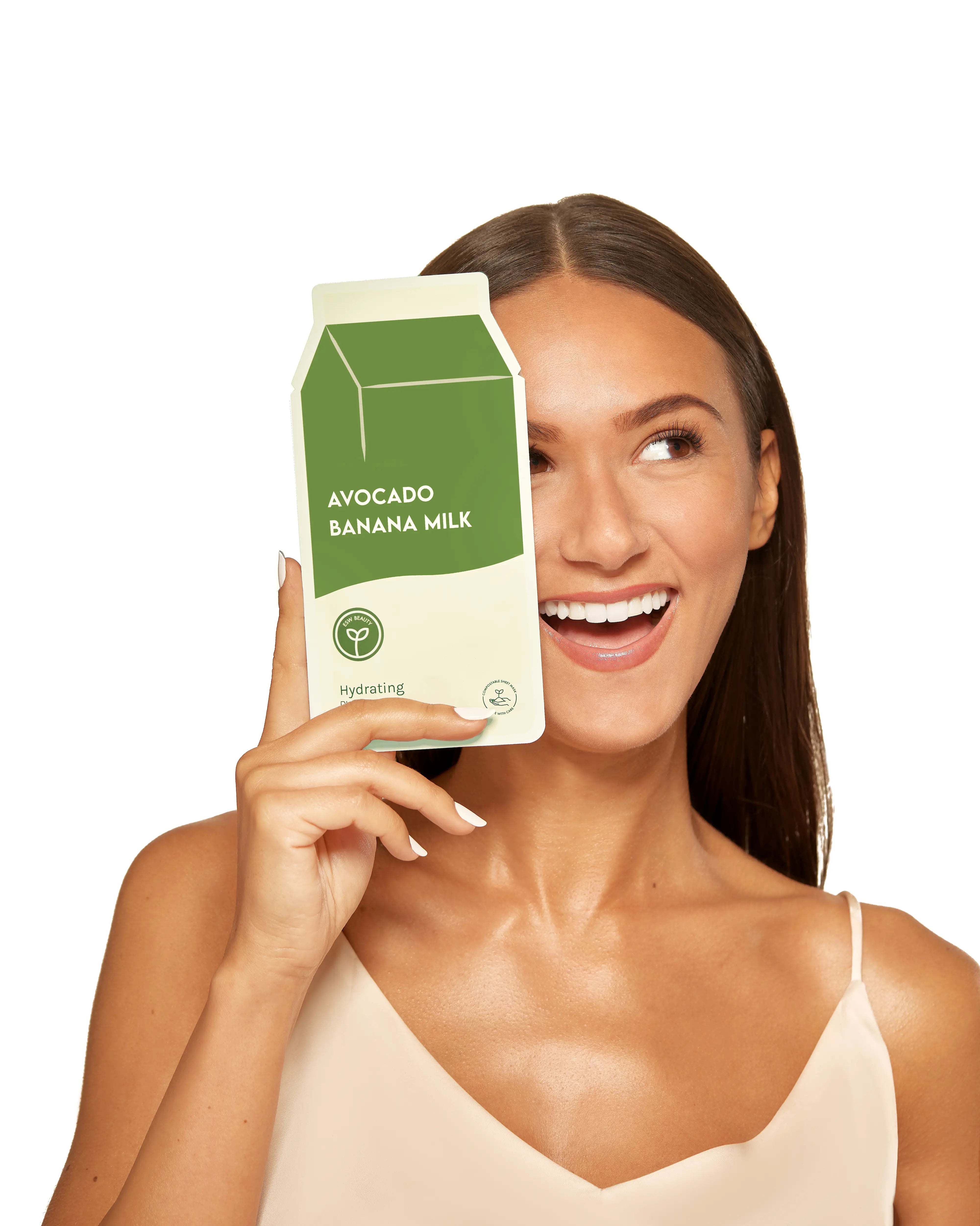 ESW Beauty Avocado Banana Milk Hydrating Plant-Based Milk Sheet Mask