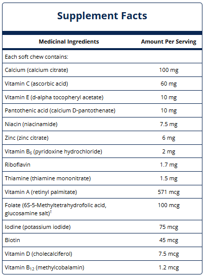 Metagenics MetaKids Multi Soft Chew (Grape, 60 Soft Chews)