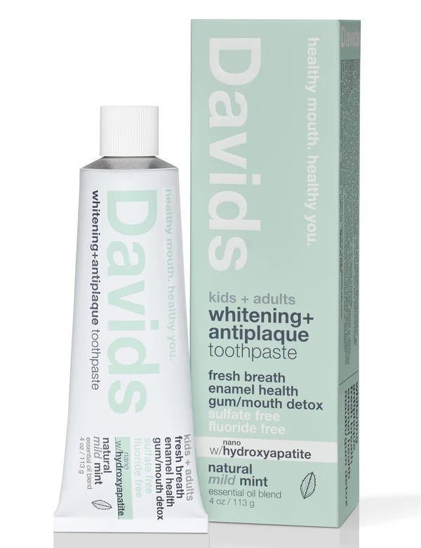 Davids Nano-Hydroxyapatite Toothpaste (Kids + Adults / mild mint / 4oz)