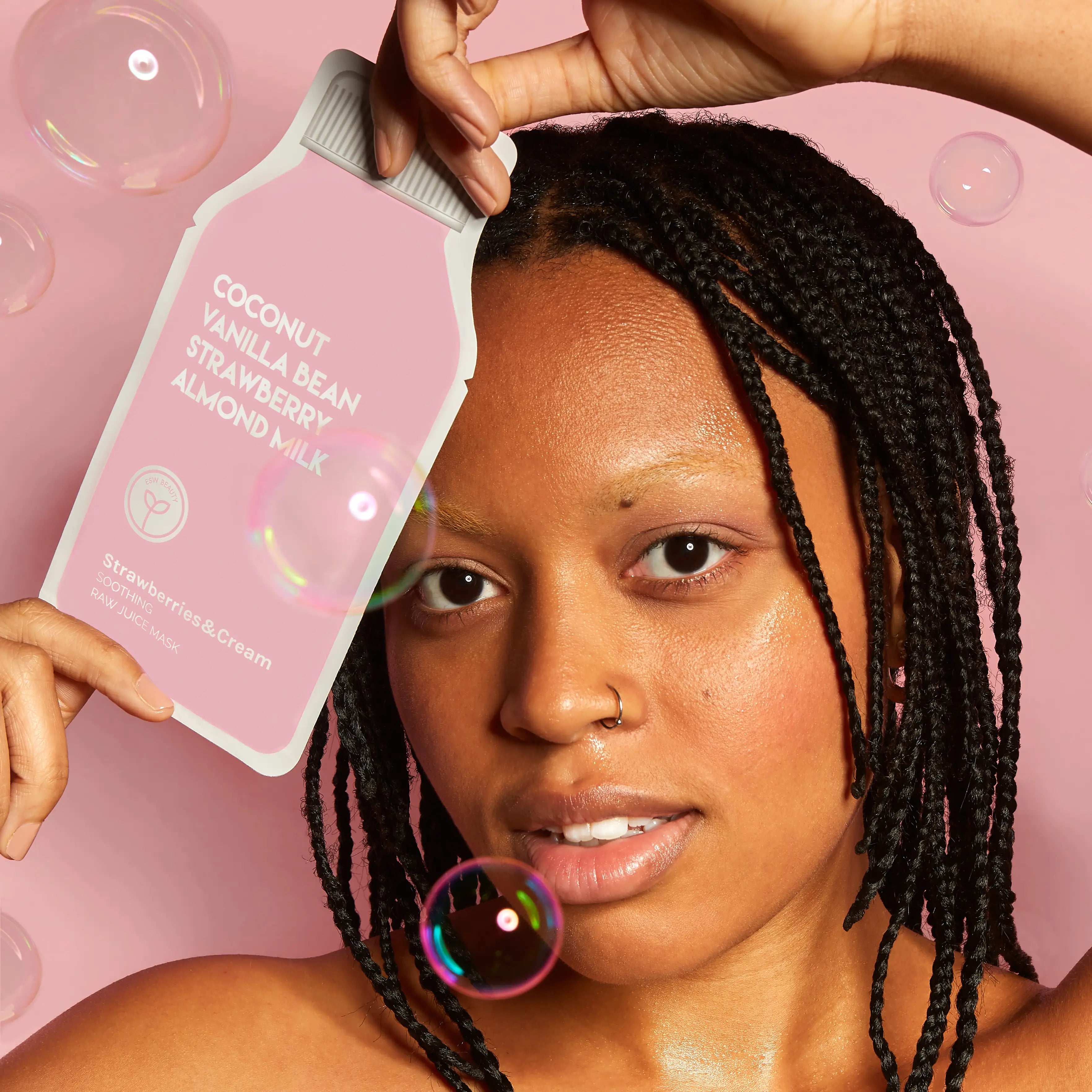 ESW Beauty Strawberries and Cream Soothing Raw Juice Sheet Mask