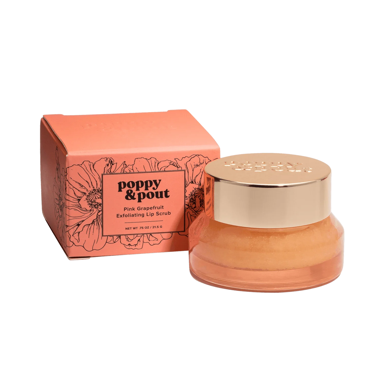 Poppy & Pout Lip Scrub - Pink Grapefruit