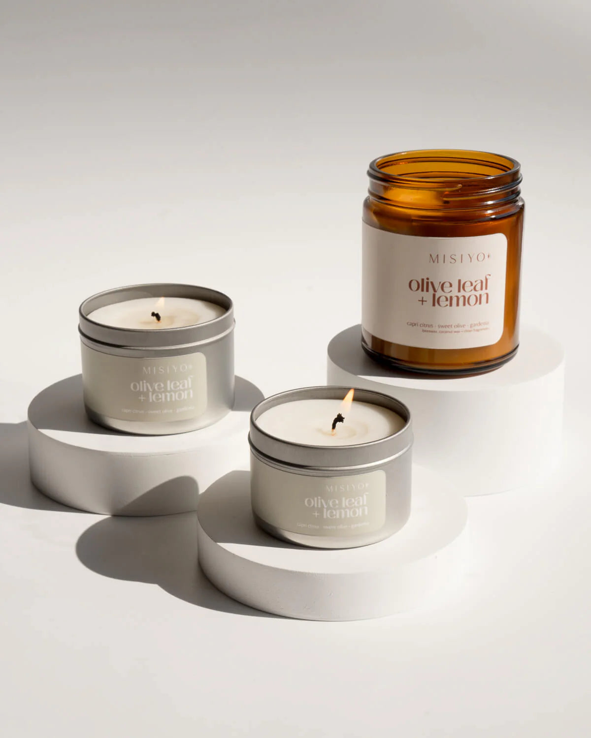 Misiyo Olive Leaf + Lemon Candle