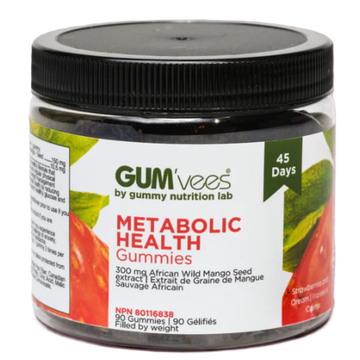 Gum Vees Metabolic Health Gummies: Strawberries and Cream