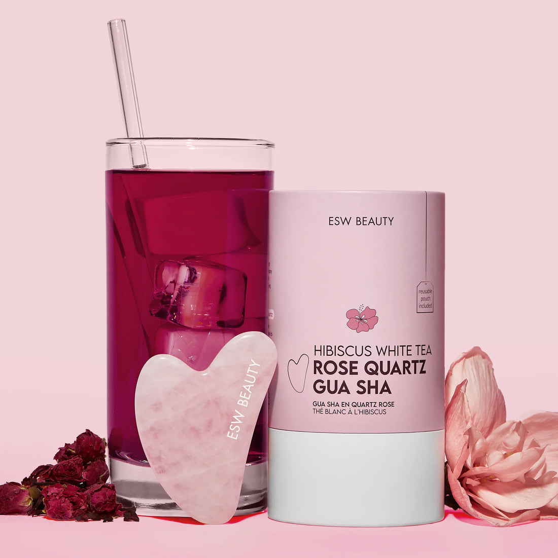 ESW Beauty Rose Quartz Gua Sha