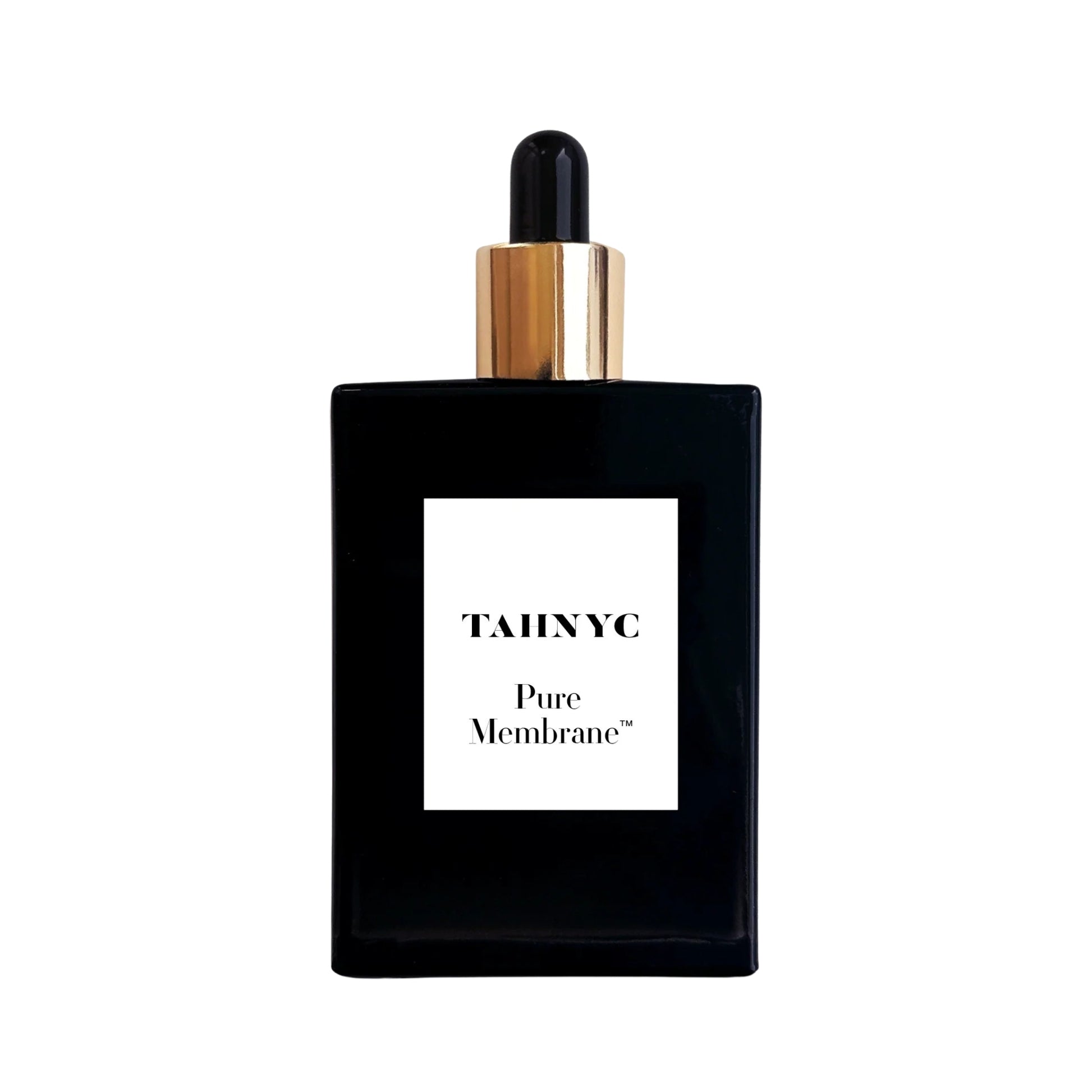 TAHNYC Pure Membrane skin hydration serum styled beside faucet and watch – The Pharmacy Lab