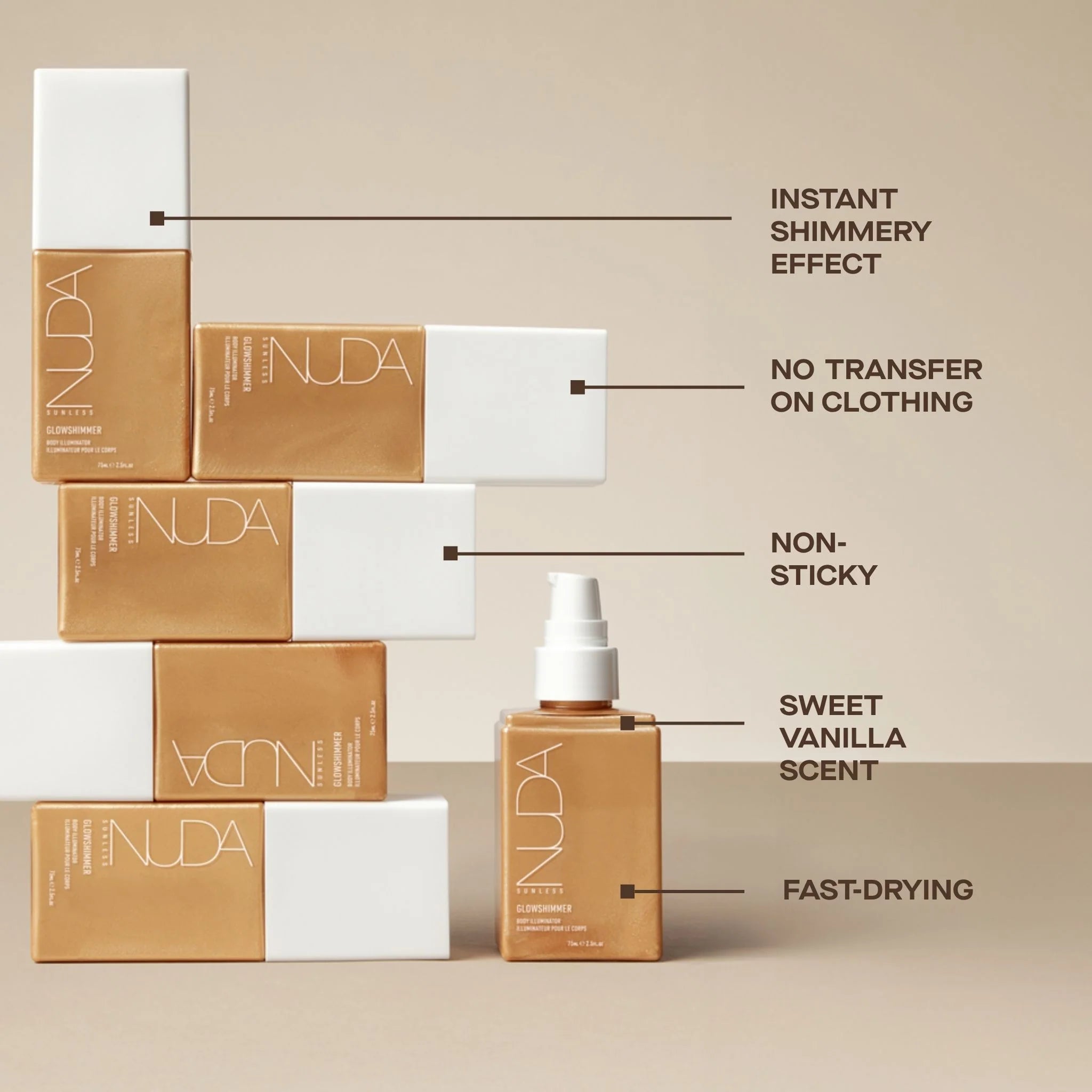 NUDA GlowShimmer Illuminating Body Lotion