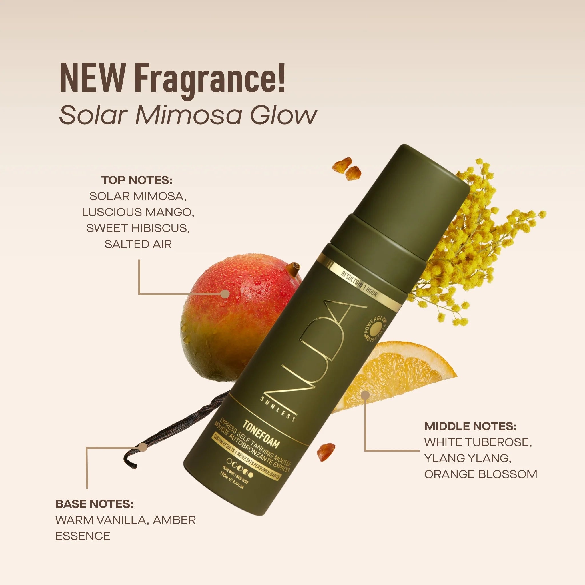 NUDA ToneFoam Olive Express Self Tanning Mousse