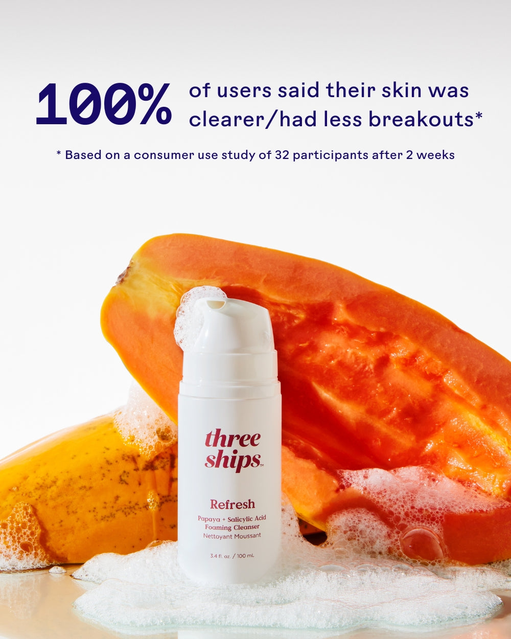 Three Ships Refresh Foaming Cleanser