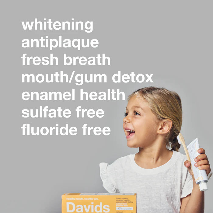 Davids Hydroxi Nano Hydroxyapatite Premium Toothpaste Orange Vanilla