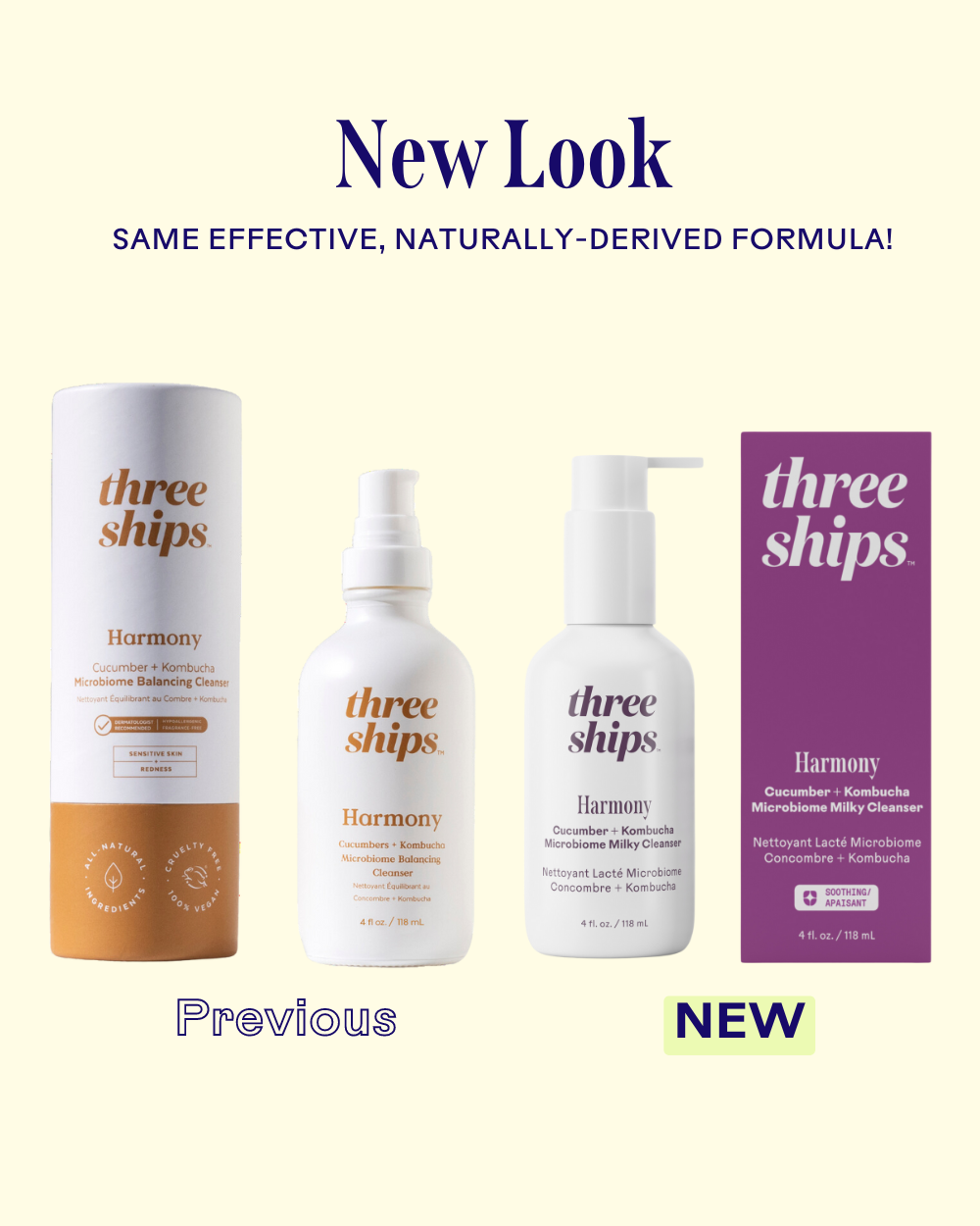Three Ships Harmony Cucumber + Kombucha Cleanser