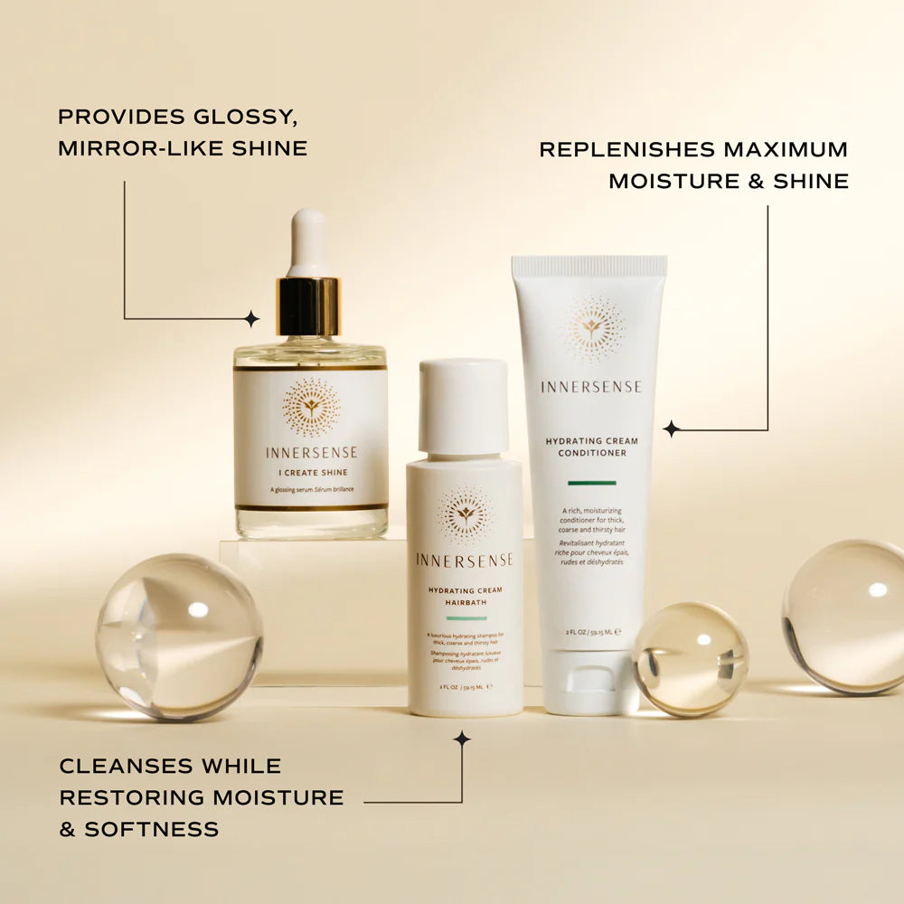 Innersense Hydrate + Shine Set (I Create Shine, Hairbath, & Conditioner)
