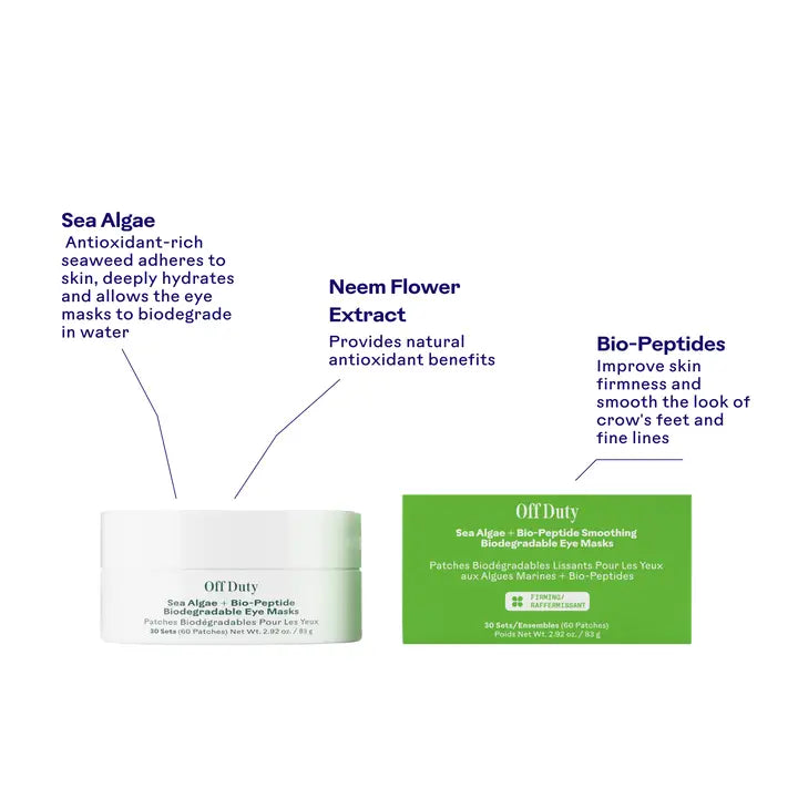Three Ships Off Duty Biodegradable Eye Masks (1 Set - 2 patches)