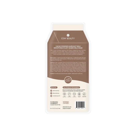 ESW Beauty Cacao Powder Hazelnut Milk Smoothing Face Mask