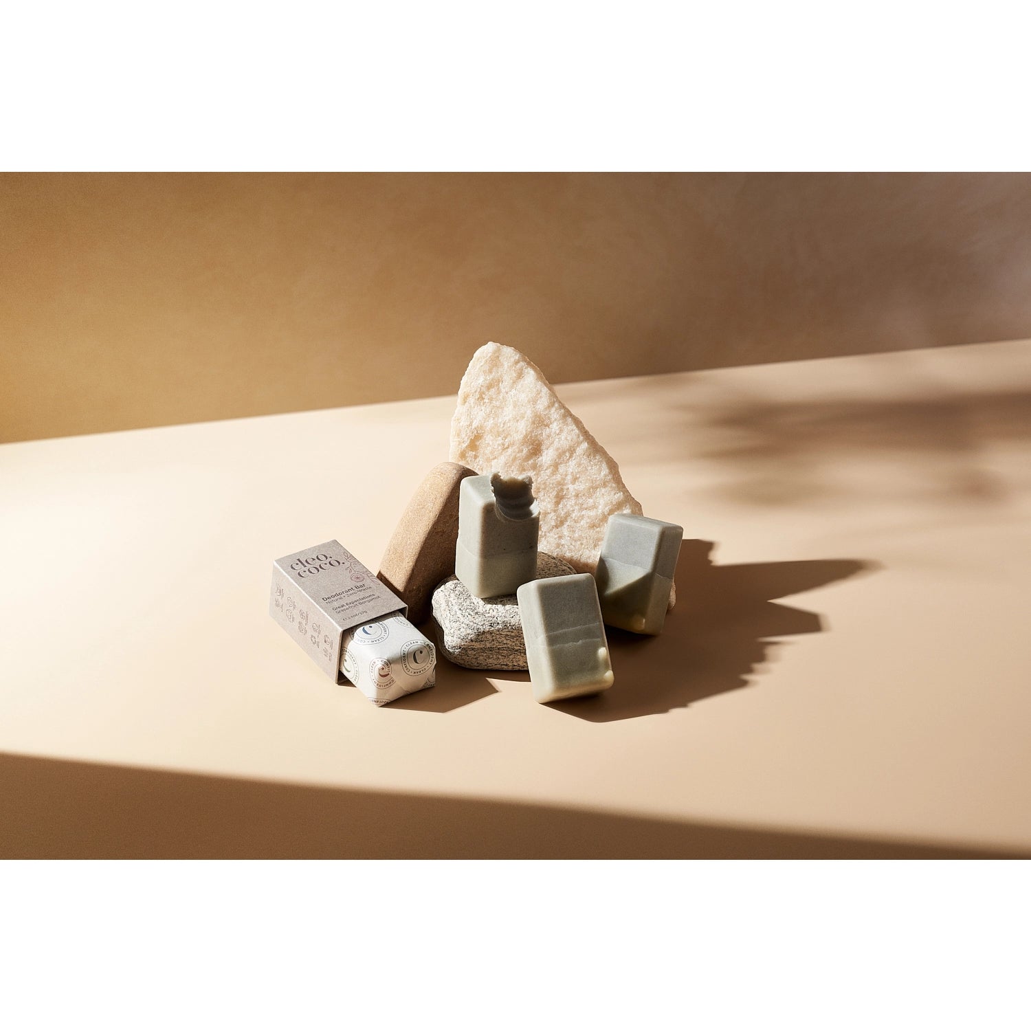 Cleo+Coco Deodorant BAR Zero-Waste - Brave Heart, Basil Mint