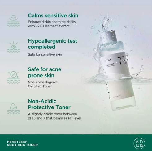 Anua Heartleaf 77% Soothing Toner 250ml