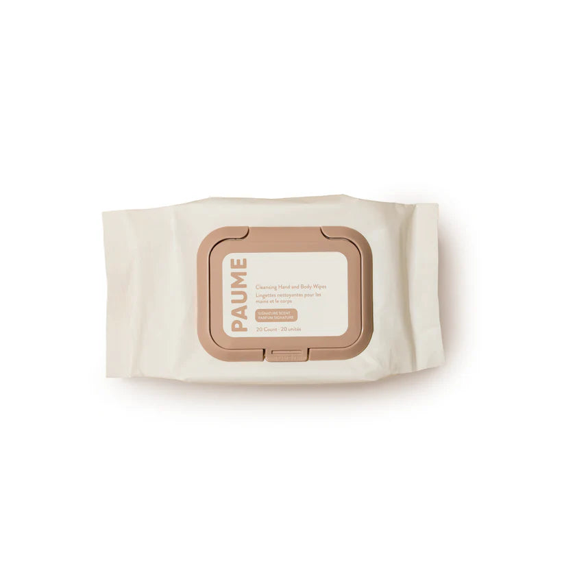 Paume Cleansing Hand and Body Wipes (20 Wipes)
