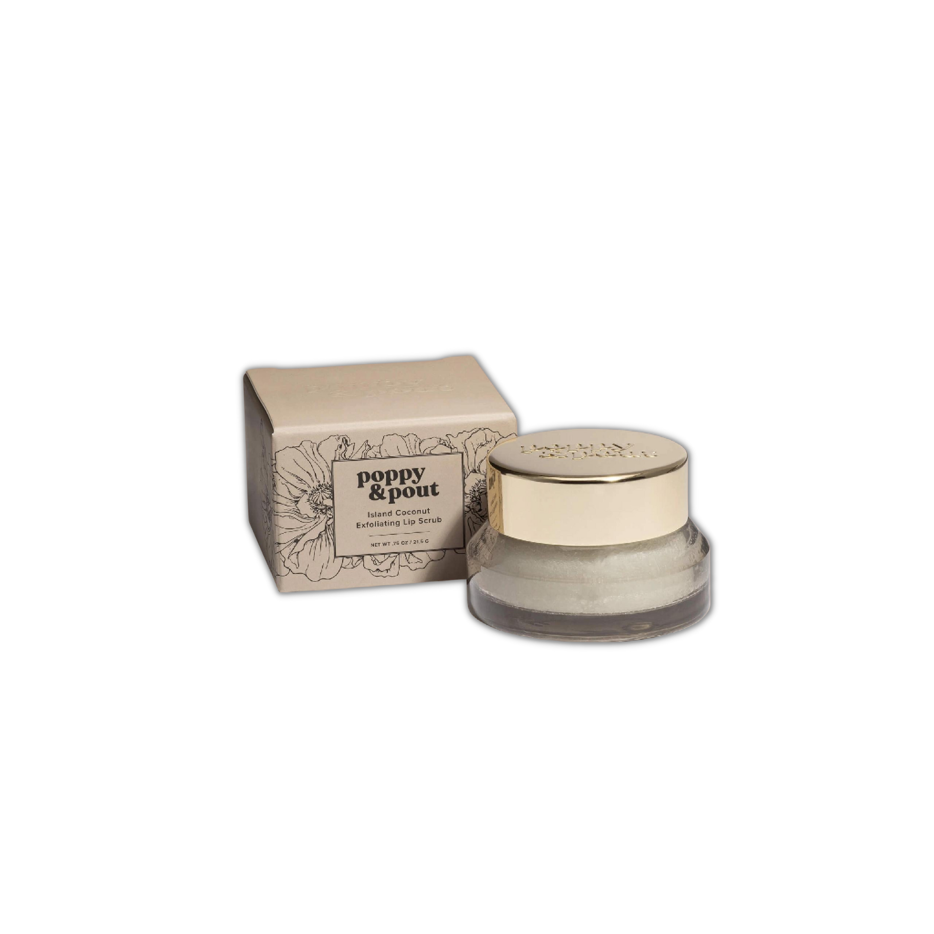 Poppy & Pout - Lip Scrub, Island Coconut