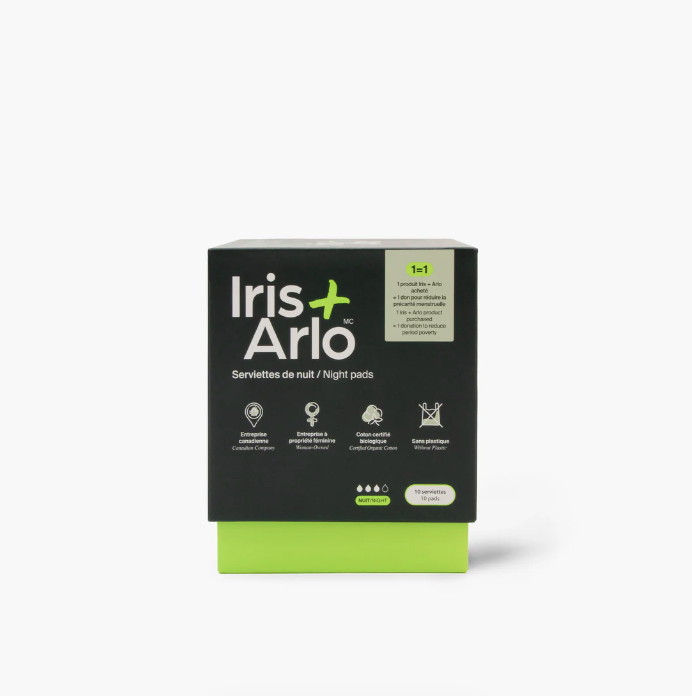 Iris+Arlo 100% Organic Cotton Night Pads (10 pads)