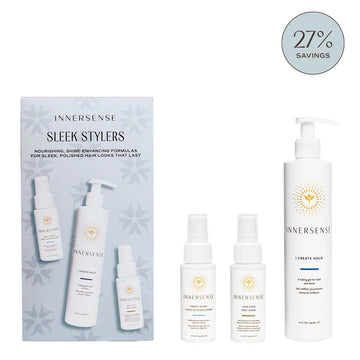 Innersense Sleek Stylers Set (I Create Hold, Leave-in Conditioner, & Prep Spray)