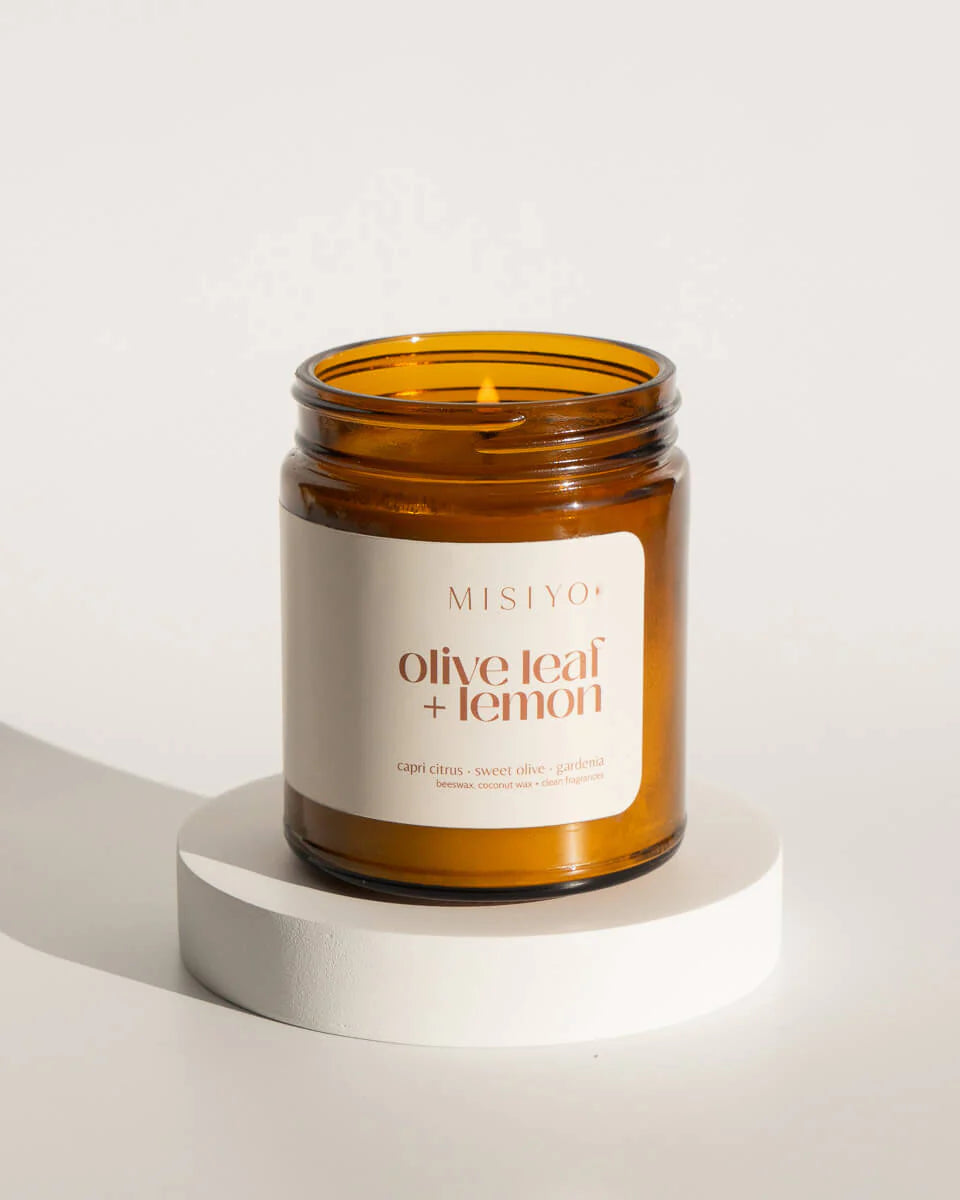 Misiyo Olive Leaf + Lemon Candle