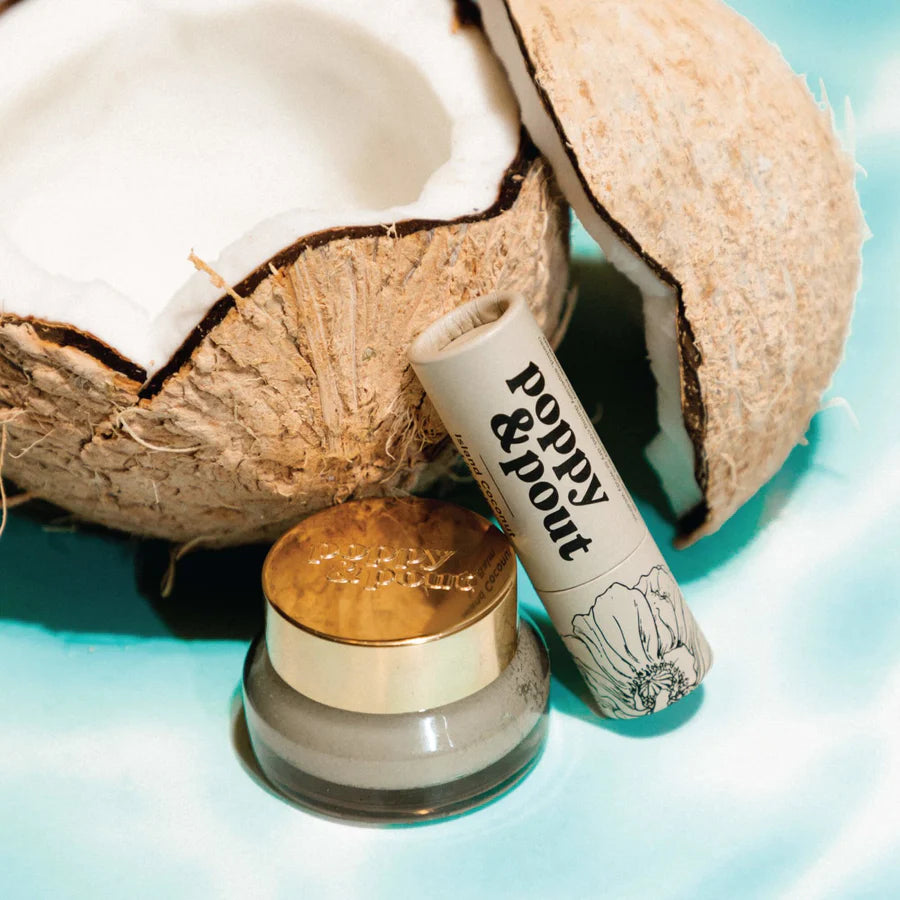 Poppy & Pout Lip Balm - Island Coconut