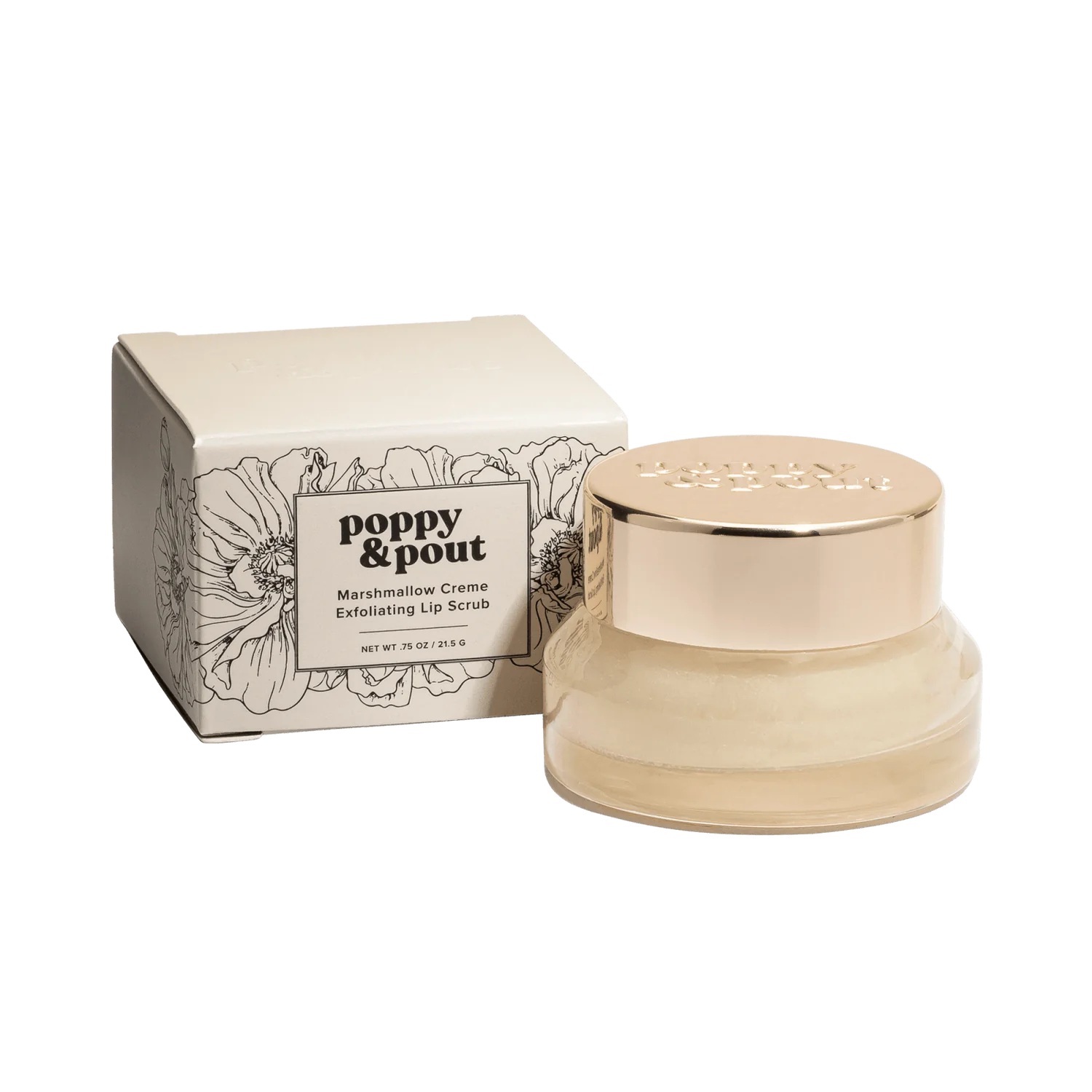 Poppy & Pout Lip Scrub - Marshmallow Creme