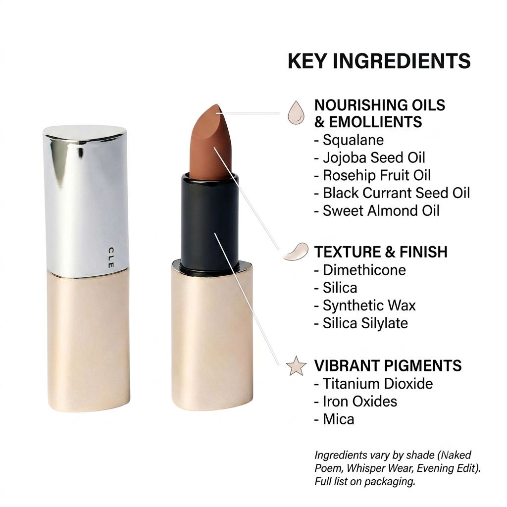CLE Cosmetics Barely Said Lipstick Whisper Wear