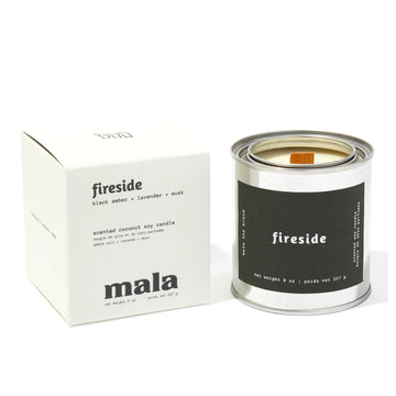 Mala the Brand: Fireside Scented Coconut-Soy Candle
