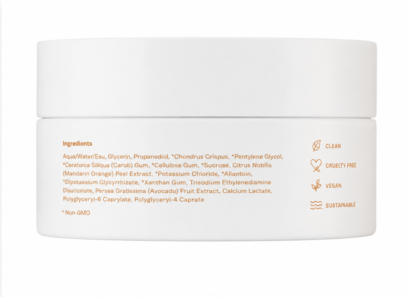 Three Ships Brighter Days Red Algae + Avocado Biodegradable Eye Masks