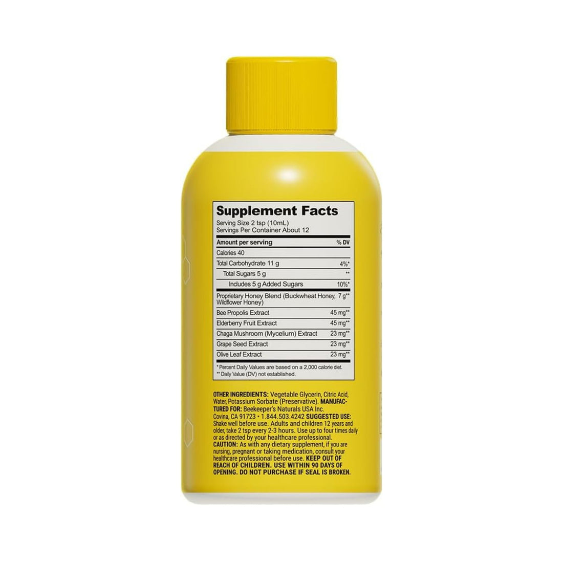 Beekeeper's Naturals: Propolis Cough Syrup For Sore Throat