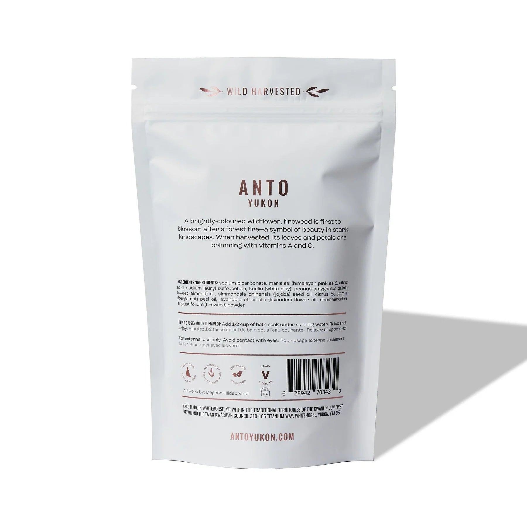 White packaging of Anto Yukon with text and branding on a white background