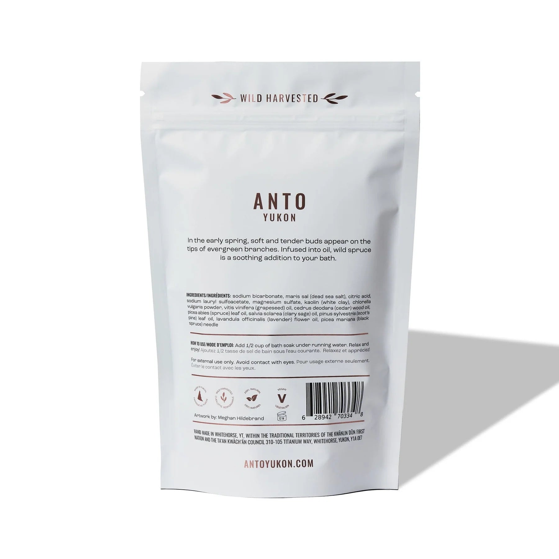 White packaging of Anto Yukon with text and branding on a white background