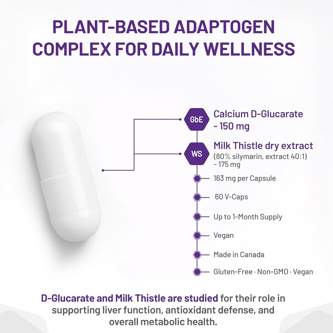 AOR supplement bottle with purple label on a white background