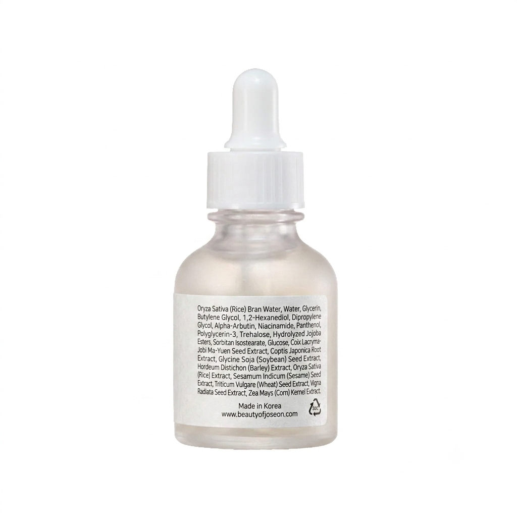 Skincare serum bottle with dropper on a white background