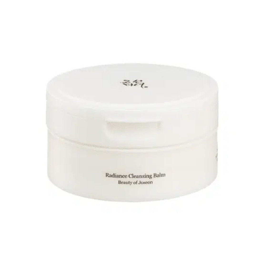 White jar of Radiance Cleansing Balm on a white background