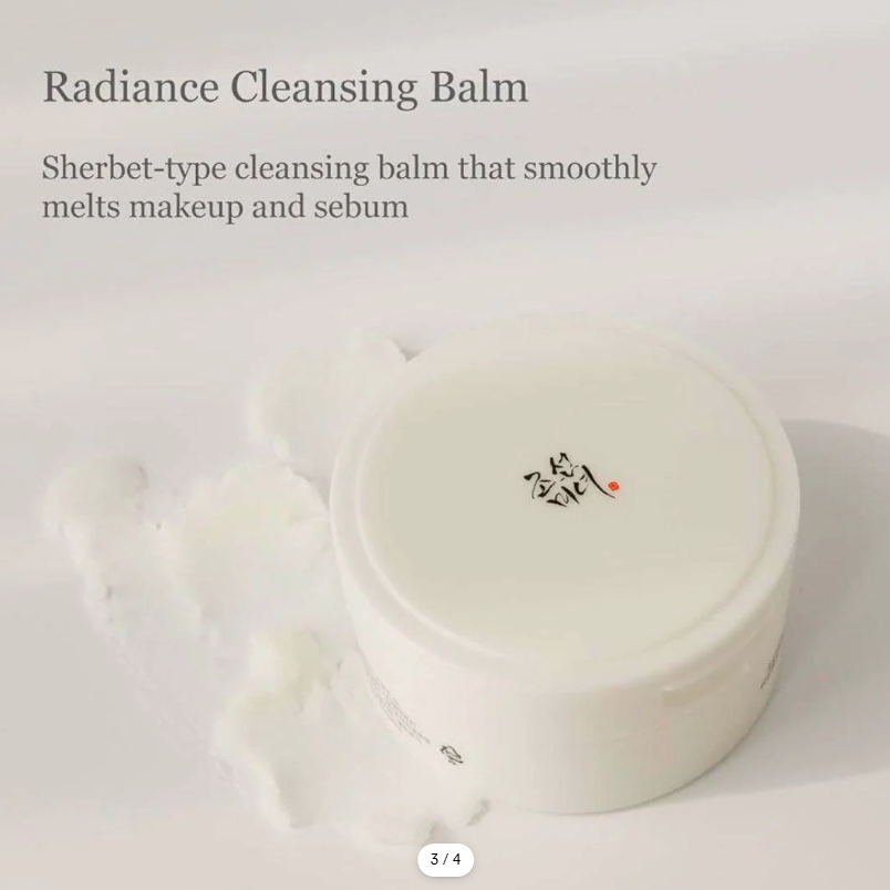 Radiance Cleansing Balm container on a light background