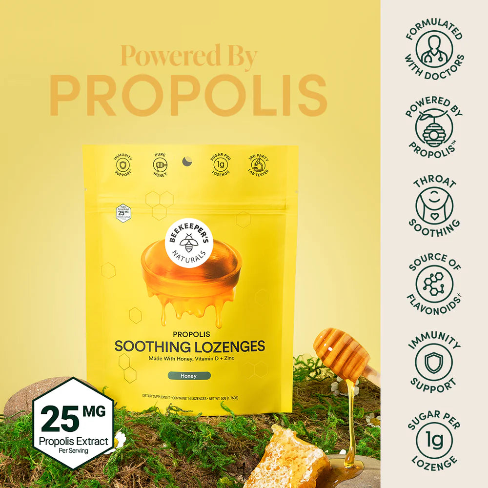 Beekeeper's Naturals: Propolis Lozenges Benefits 2