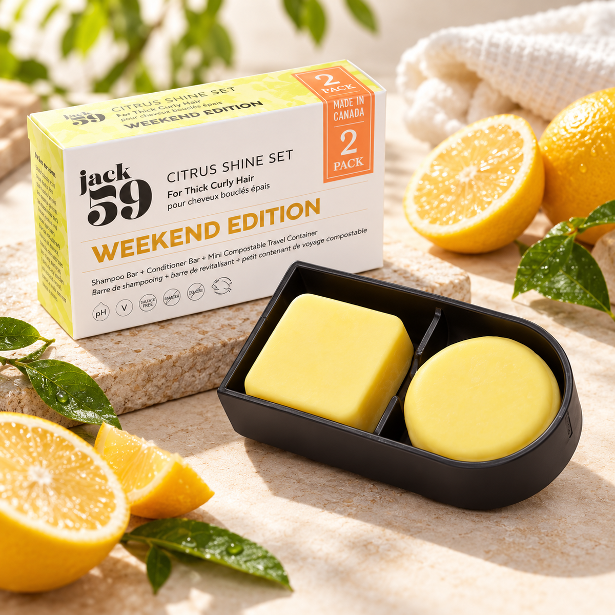 Jack59 Citrus Shine Weekend Edition Travel Set
