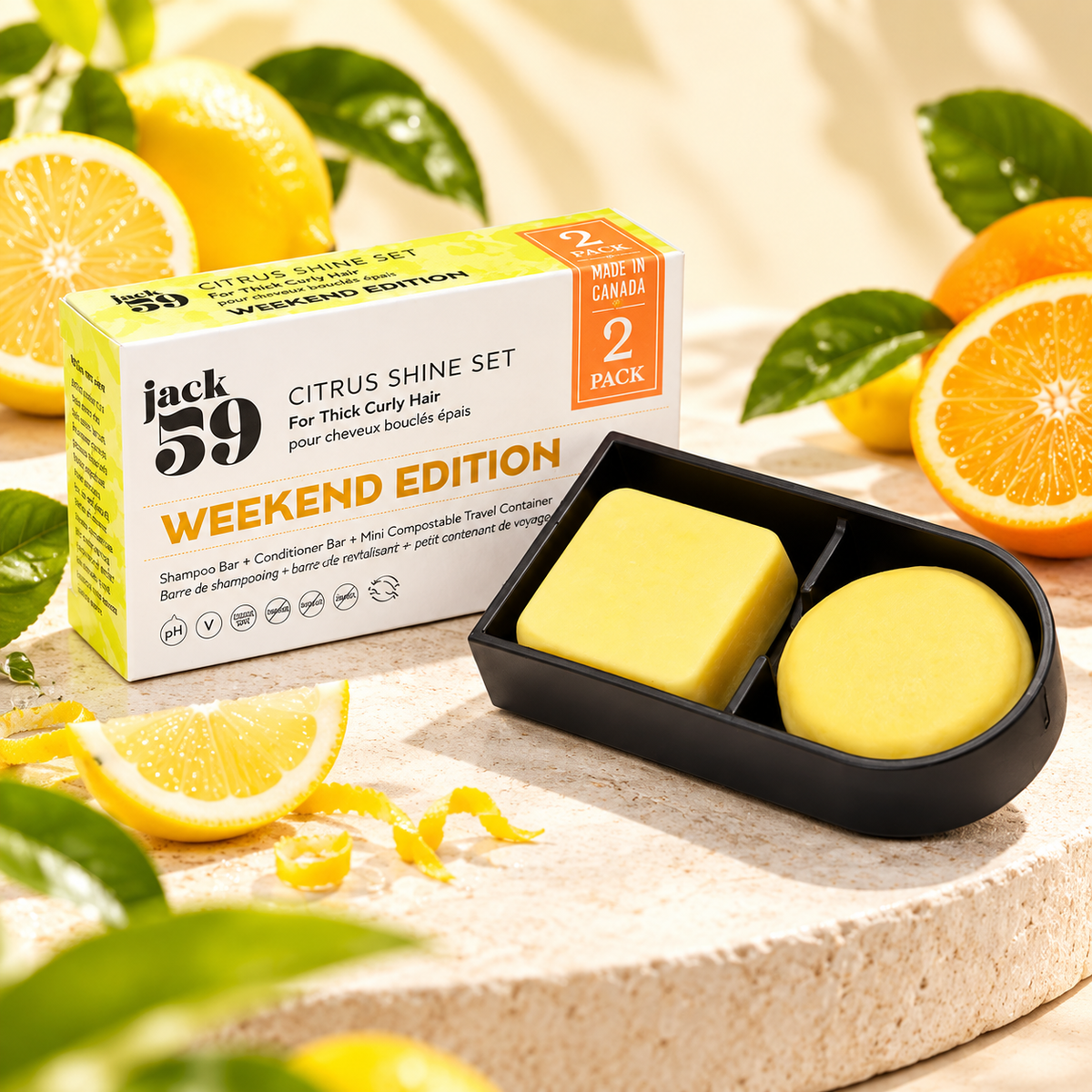 Jack59 Citrus Shine Weekend Edition Travel Set