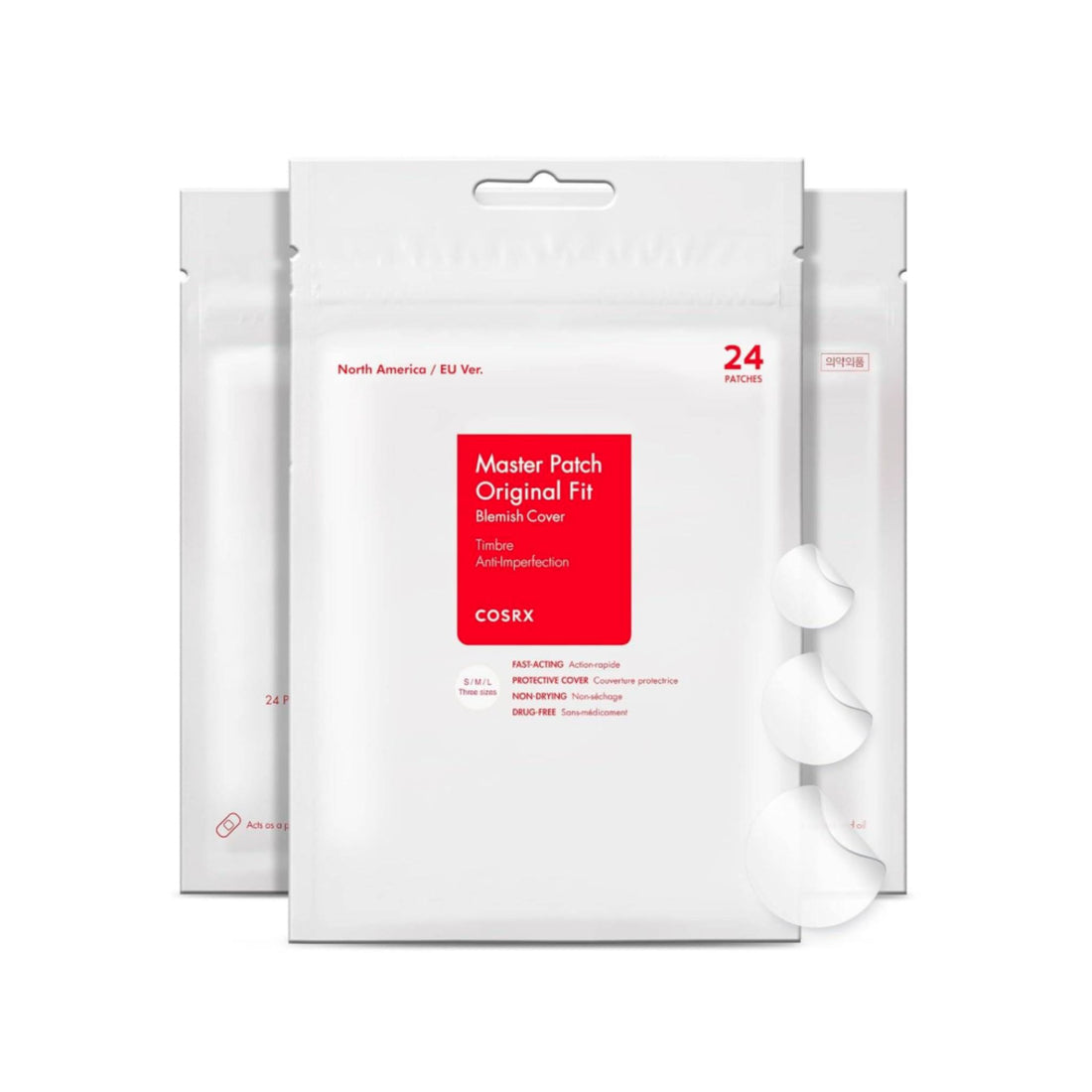 COSRX Master Patch Original Fit sheet mask packaging on a white background