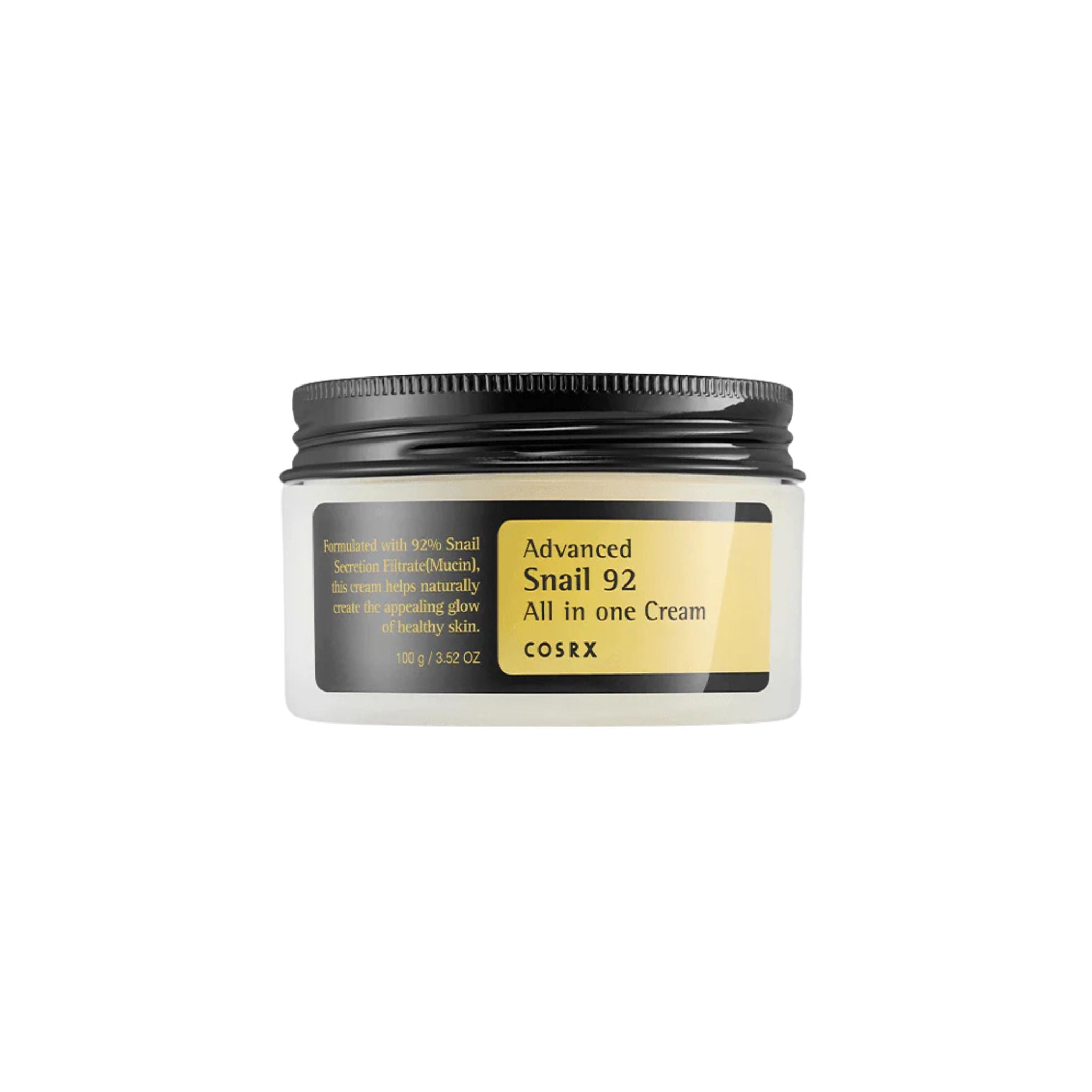 Cosrx Advanced Snail 92 All in one Cream jar on a white background