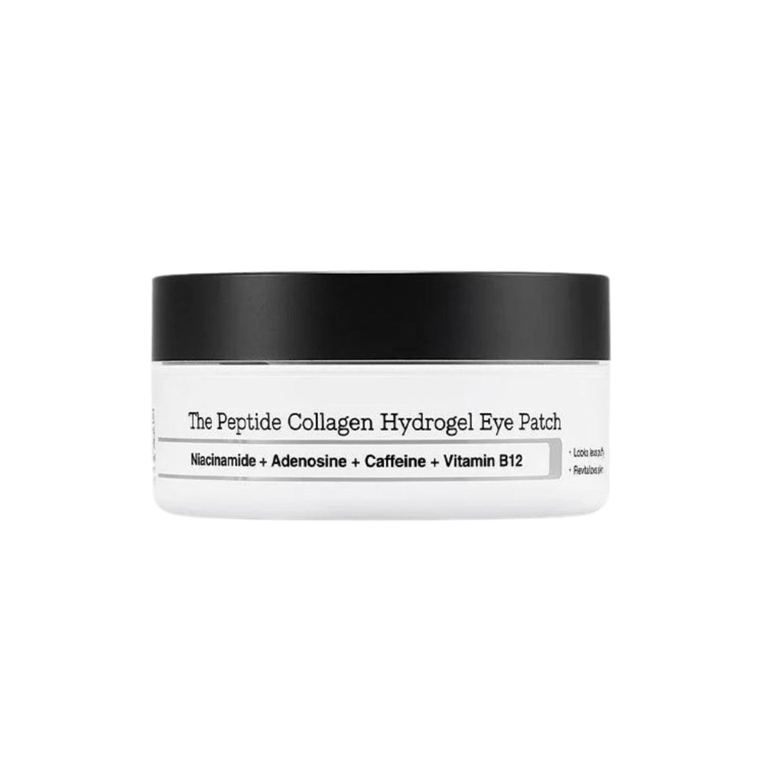 Jar of The Peptide Collagen Hydrogel Eye Patch on a white background
