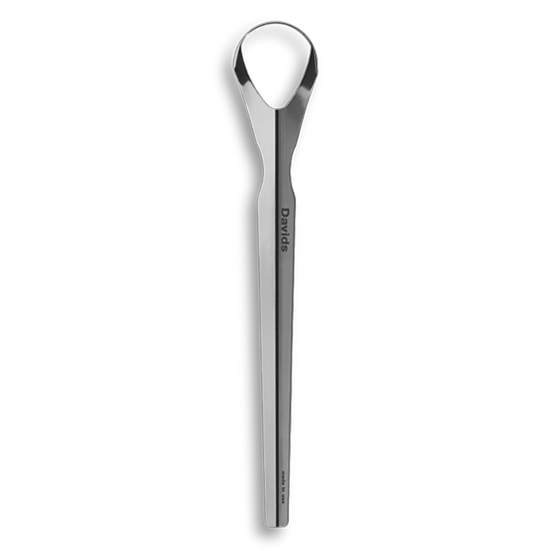 Stainless steel spoon on a white background