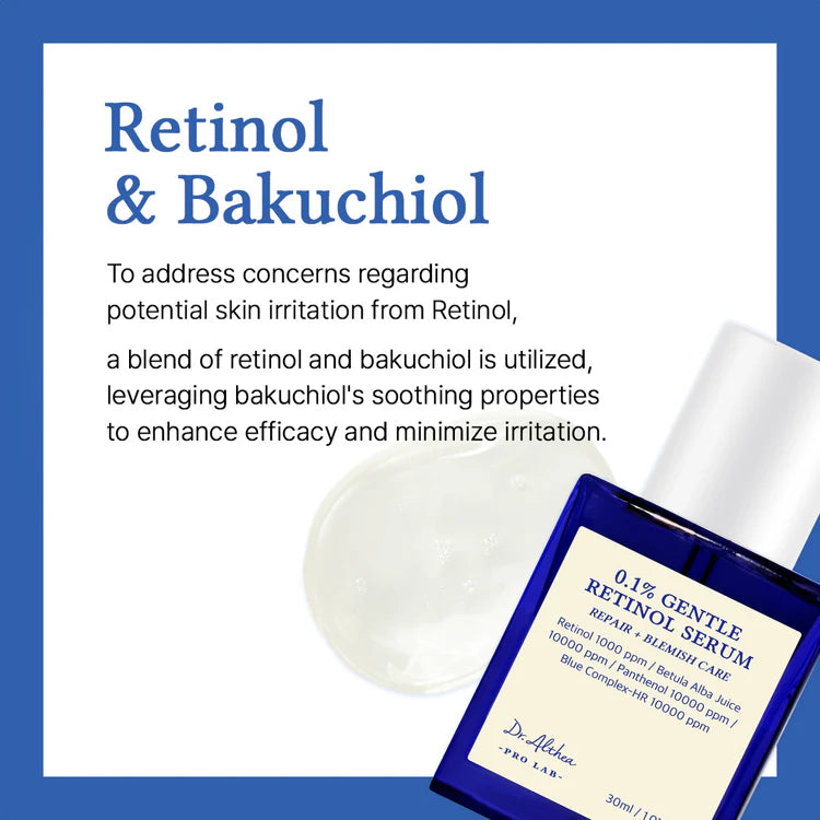 Dr. Althea 0.1% Gentle Retinol Serum bottle on a white background